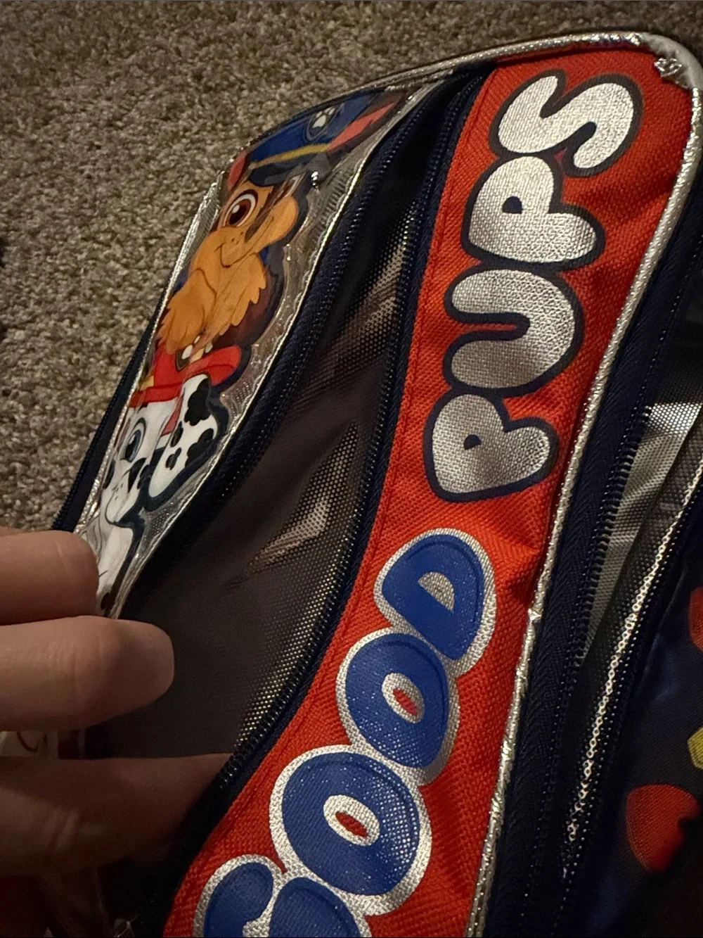 Paw Patrol Lunch Bag - Blue, Red, Silver
